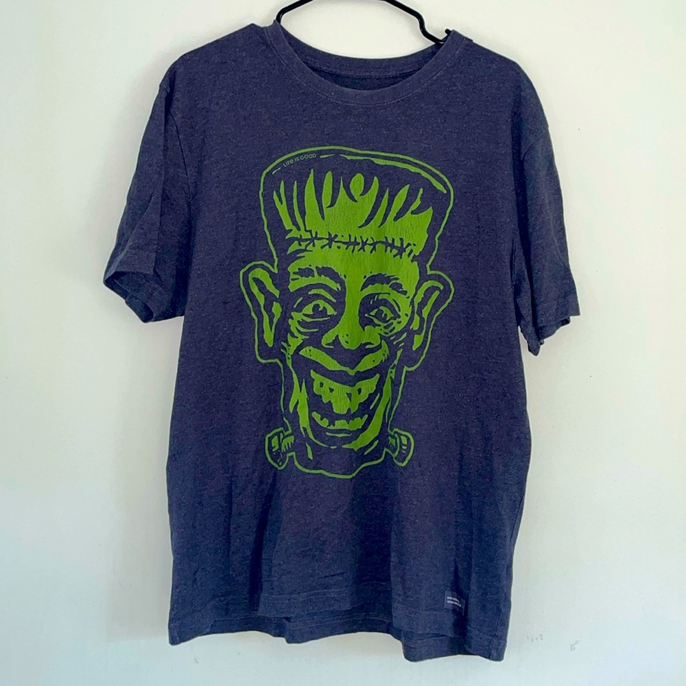 Men's Frankenstein Life is Good Tee Size Large